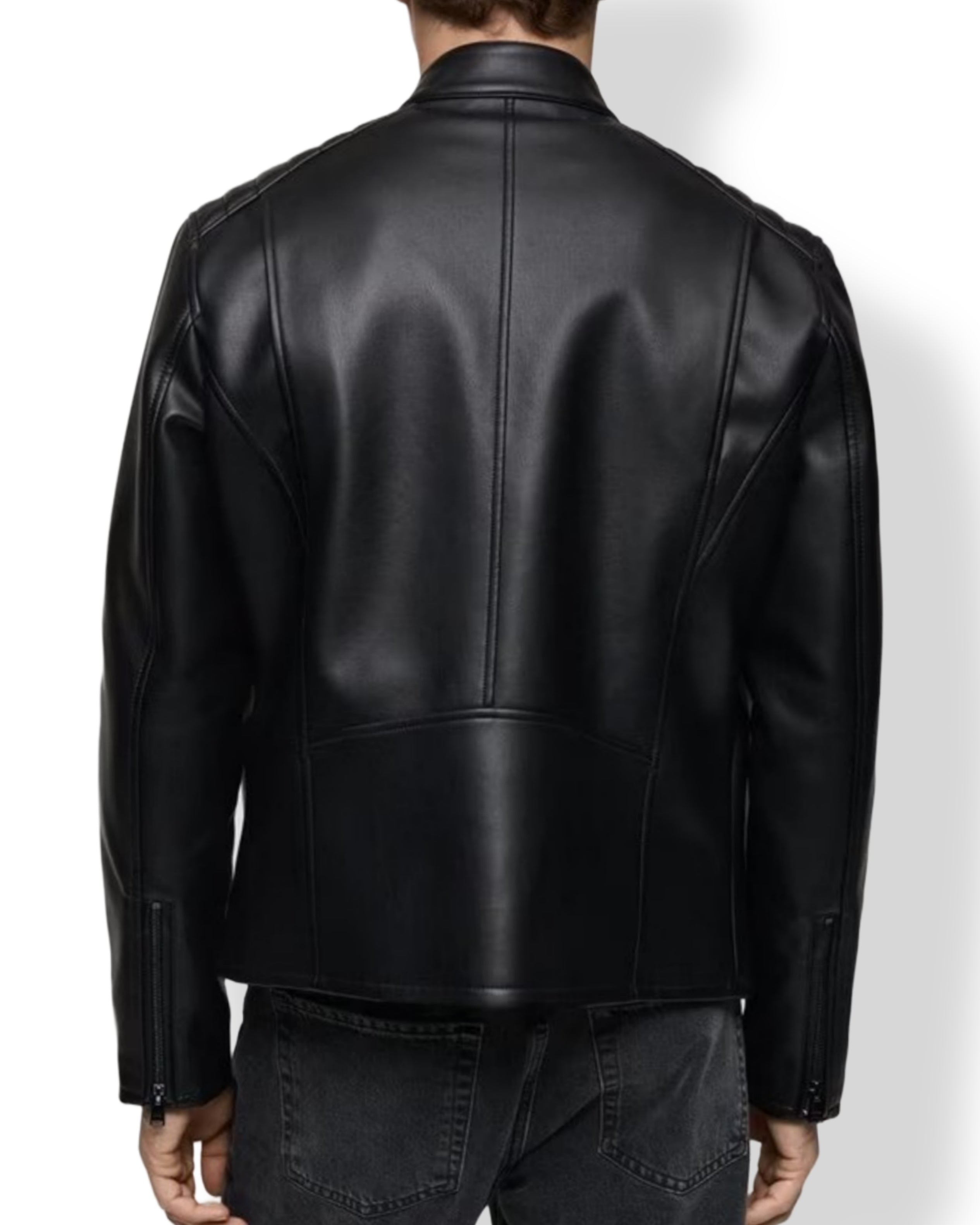 Mens Biker Leather  Jacket