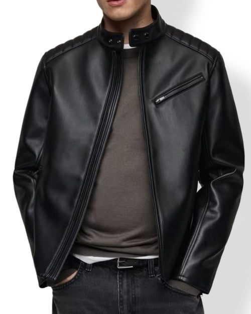 Mens Biker Leather  Jacket