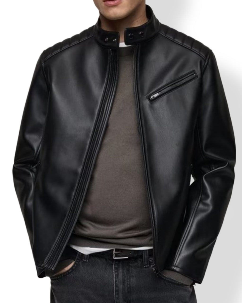 Mens Leather Shirt