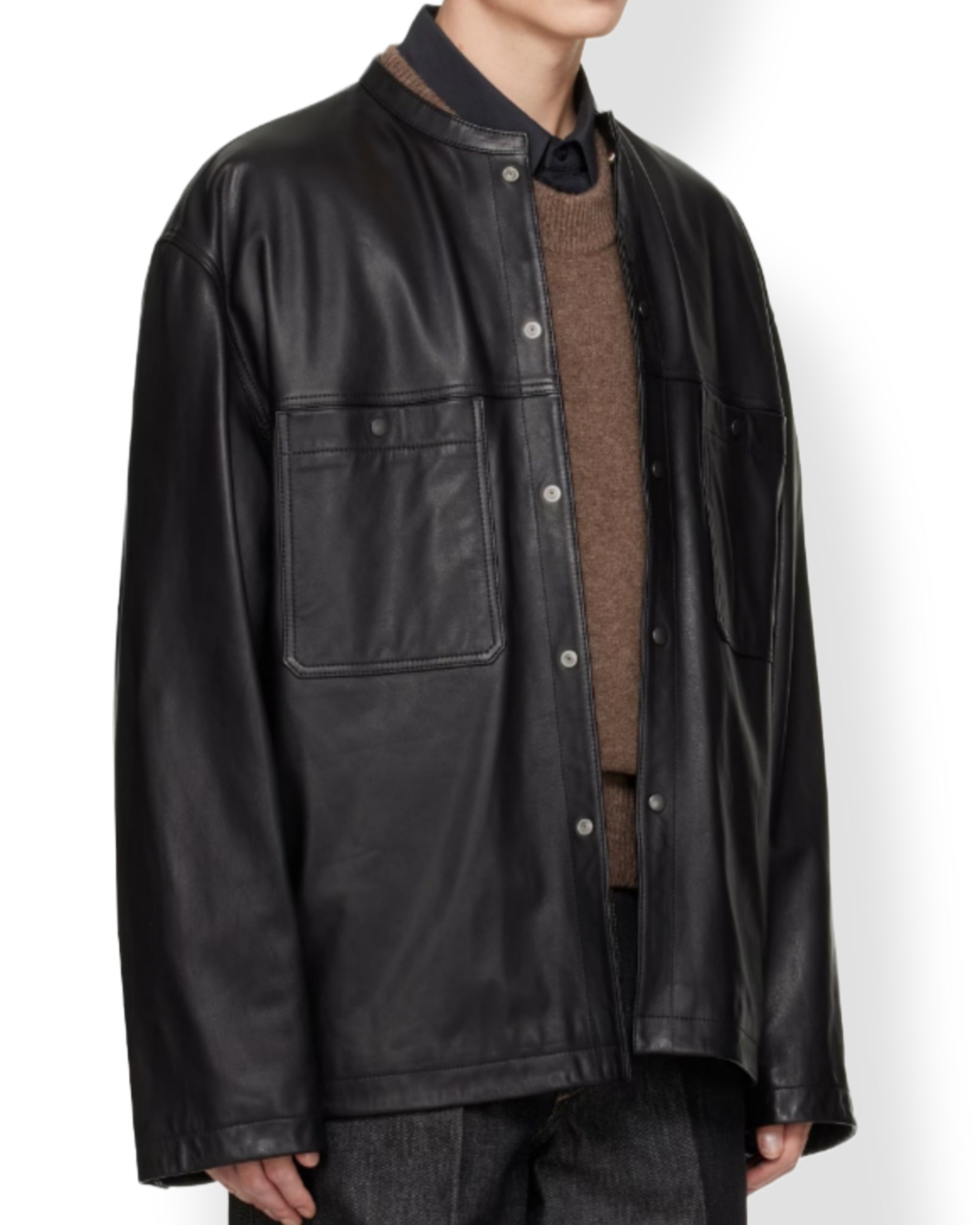 Mens Leather Shirt